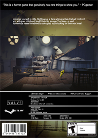 Little Nightmares - Fanart - Box - Back Image