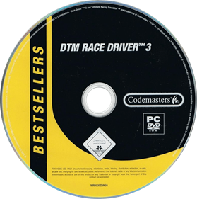 Toca Race Driver 3 - Disc Image