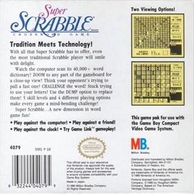 Super Scrabble - Box - Back Image