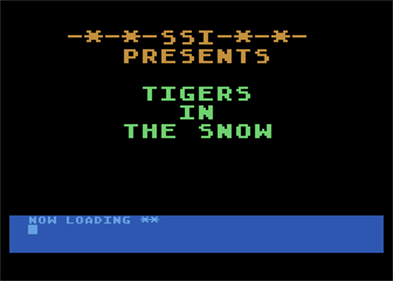 The Battle of the Bulge: Tigers in the Snow - Screenshot - Game Title