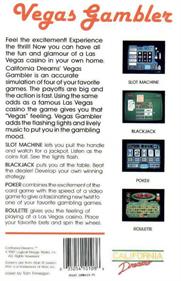 Vegas Gambler - Box - Back Image