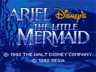 Disney's Ariel: The Little Mermaid - Screenshot - Game Title Image