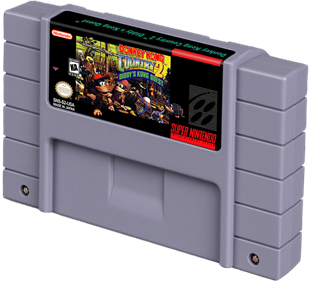 Donkey Kong Country 2: Diddy's Kong Quest - Cart - 3D Image