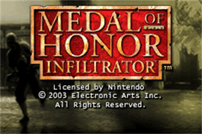 Medal of Honor: Infiltrator - Screenshot - Game Title Image