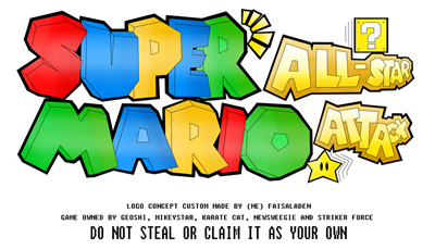 Super Mario All-Star Attack - Clear Logo Image