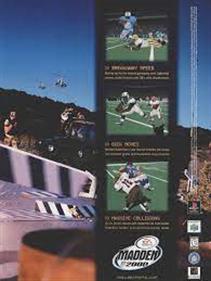 Madden NFL 2000 - Advertisement Flyer - Back Image