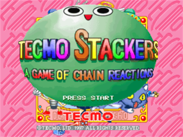 Tecmo Stackers - Screenshot - Game Title Image