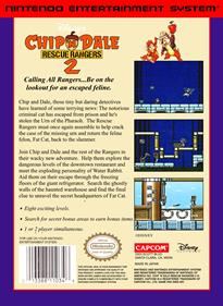 Disney's Chip 'n Dale: Rescue Rangers 2 - Box - Back Image