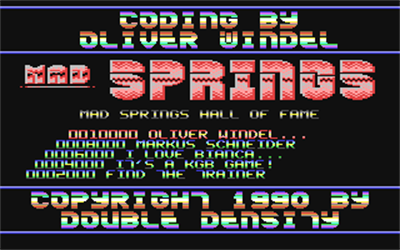 Mad Springs - Screenshot - Game Title Image