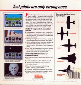 Chuck Yeager's Advanced Flight Trainer - Box - Back Image