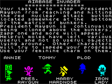 Airbase Invader  - Screenshot - Game Title Image