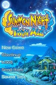 Summon Night: Twin Age - Screenshot - Game Title Image