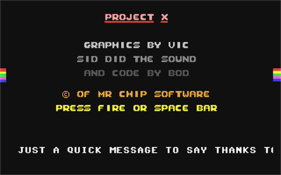 Project X - Screenshot - Game Title Image