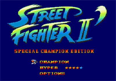 Street Fighter II': Special Champion Edition - Screenshot - Game Title Image