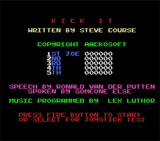 Kick It! - Screenshot - Game Title Image
