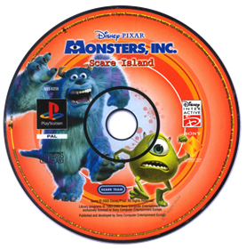 Disney-Pixar Monsters, Inc.: Scream Team - Disc Image