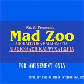 Mad Zoo - Screenshot - Game Title Image