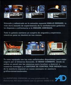 La Aventura Espacial - Box - Back Image