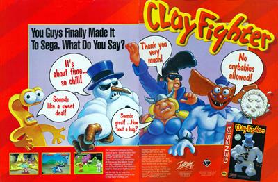 ClayFighter - Advertisement Flyer - Front Image