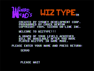 Wizard of Id's WizType - Screenshot - Game Title Image