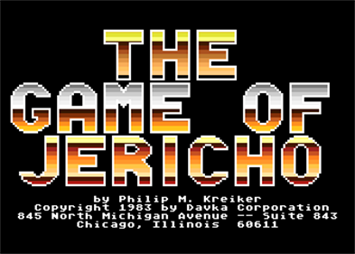 The Game of Jericho - Screenshot - Game Title Image