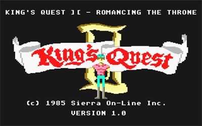 King's Quest II: Romancing The Throne - Screenshot - Game Title Image