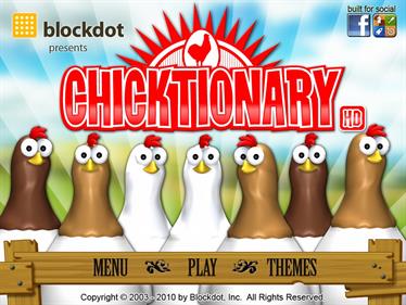 Chicktionary - Screenshot - Game Title Image