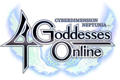 Cyberdimension Neptunia: 4 Goddesses Online - Clear Logo Image