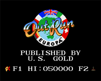 Out Run Europa - Screenshot - Game Title Image