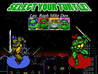Teenage Mutant Ninja Turtles: Lost in Space (Remixed Edition) - Screenshot - Game Select Image