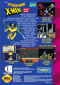 Spider-Man and the X-Men: Arcade's Revenge - Box - Back Image