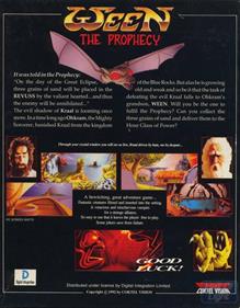 The Prophecy - Box - Back Image