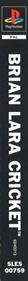 Brian Lara Cricket - Box - Spine Image