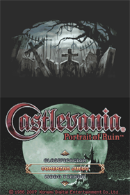 Castlevania: Portrait of Ruin - Screenshot - Game Title Image