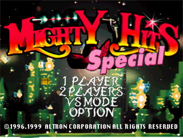 Mighty Hits Special - Screenshot - Game Title Image
