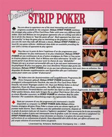 Strip Poker II - Box - Back Image