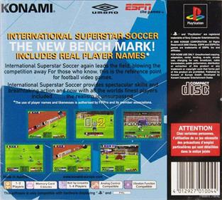 International Superstar Soccer - Box - Back Image