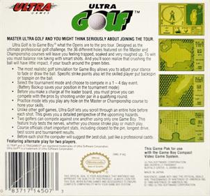 Ultra Golf - Box - Back Image