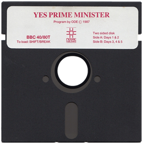 Yes Prime Minister: The Computer Game - Disc Image