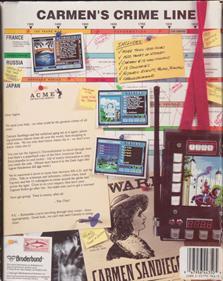 Where in Time is Carmen Sandiego - Box - Back Image
