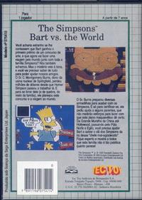 The Simpsons: Bart vs. the World - Box - Back Image