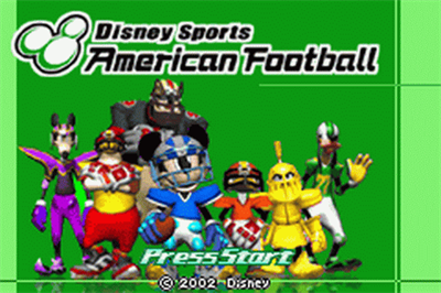 Disney Sports: Football - Screenshot - Game Title Image