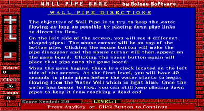 Wall Pipe - Screenshot - Game Title Image