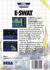 E-SWAT - Box - Back Image