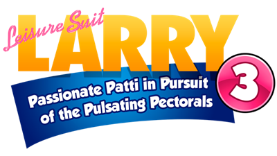 Leisure Suit Larry 3: Passionate Patti in Pursuit of the Pulsating Pectorals - Clear Logo Image