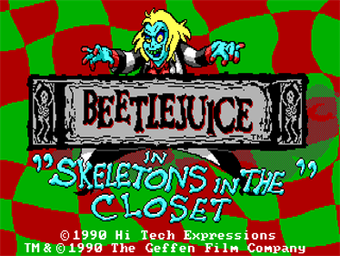 Adventures of Beetlejuice: Skeletons in the Closet - Screenshot - Game Title Image