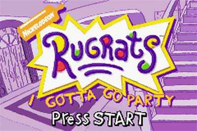 Rugrats: I Gotta Go Party - Screenshot - Game Title Image