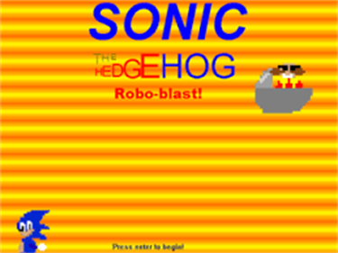 Sonic Robo Blast - Screenshot - Game Title Image