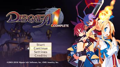 Disgaea 1 Complete - Screenshot - Game Title Image