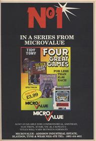 Four Great Games - Advertisement Flyer - Front Image